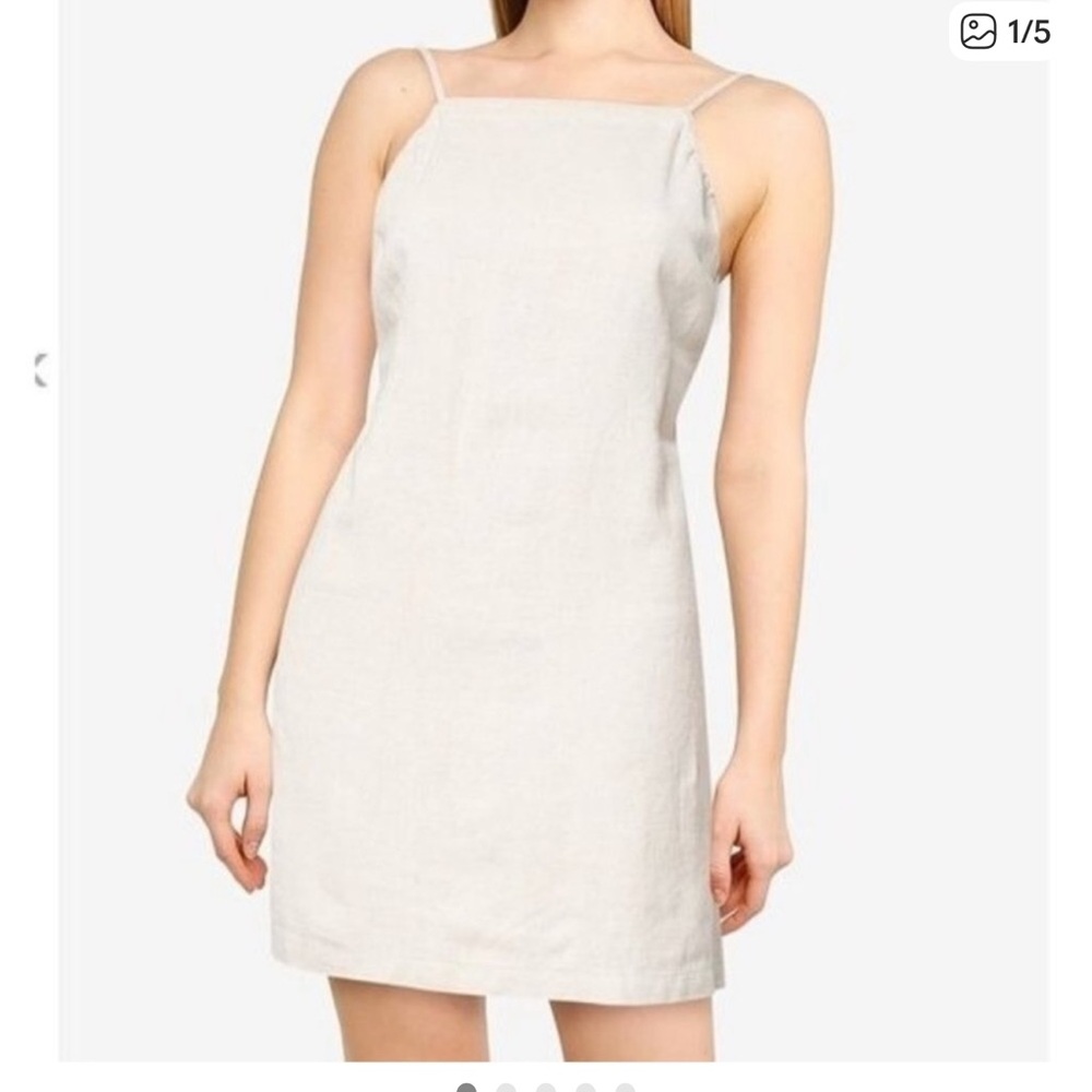 Abercrombie & Fitch Cream Linen Dress